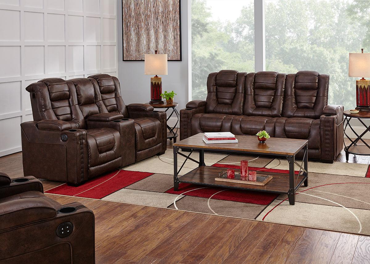 Gibson II Power Reclining Sofa W Power Headrests The RoomPlace