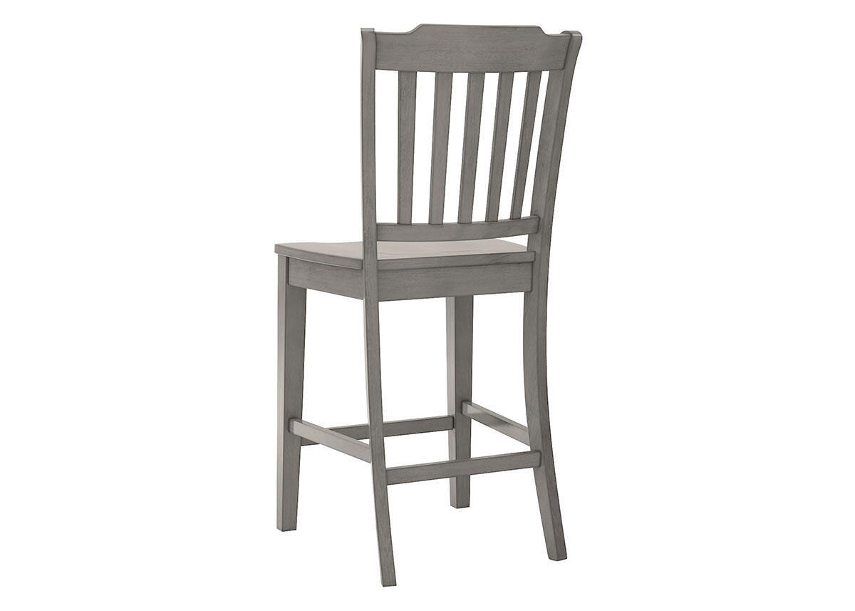 Gray Spindle 24&quot; Cntr Ht Chair Gray
