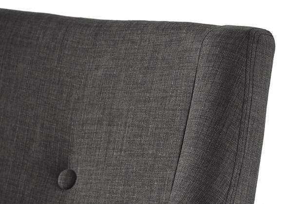 Dark Gray Linen Arm Chair Gray