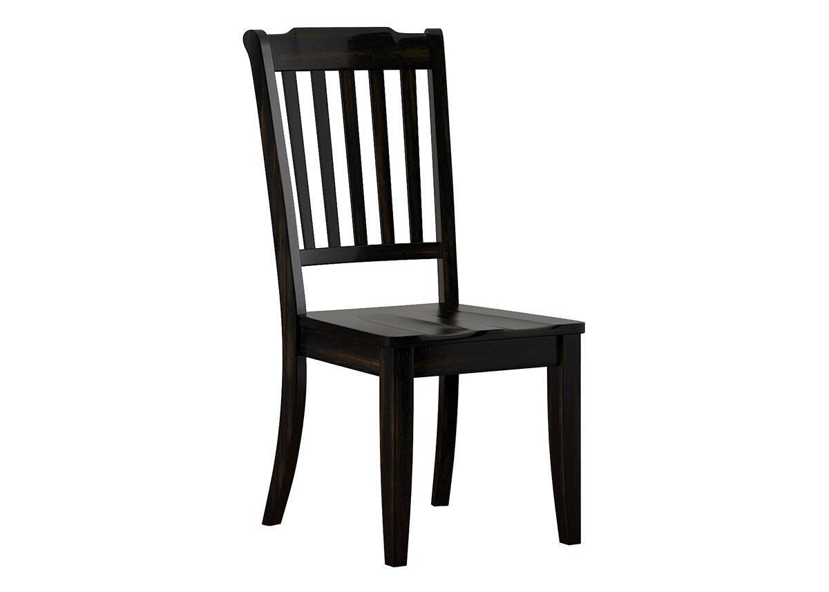 Black Spindle Back Side Chair Black