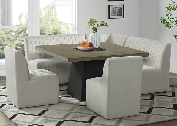Corner seating dining table discount