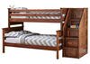 CATALINA T/F CH BUNK BED W/STARICASE CHESTNUT