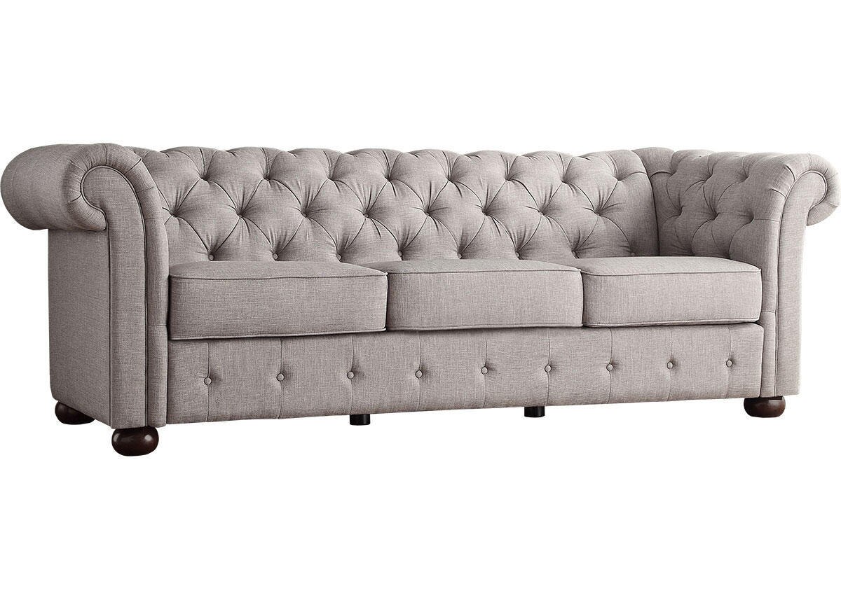 Barrington Gray Linen Sofa