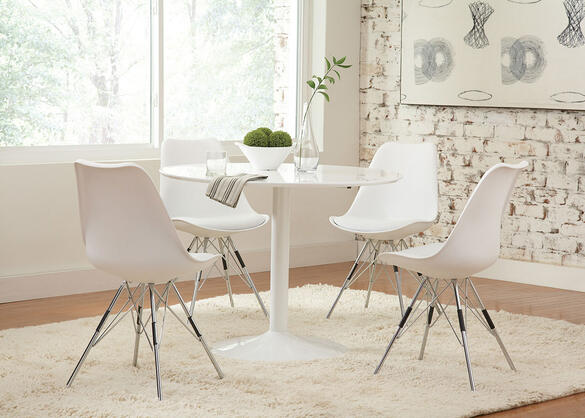 Lowry White 5 Pc. Dinette