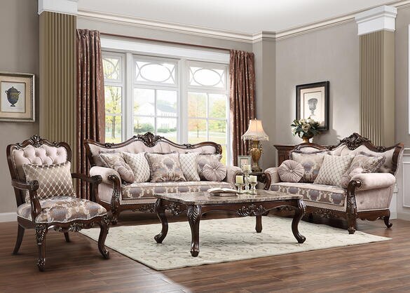 Constance 3 Pc. Living Room W/ Accent Chair - The RoomPlace