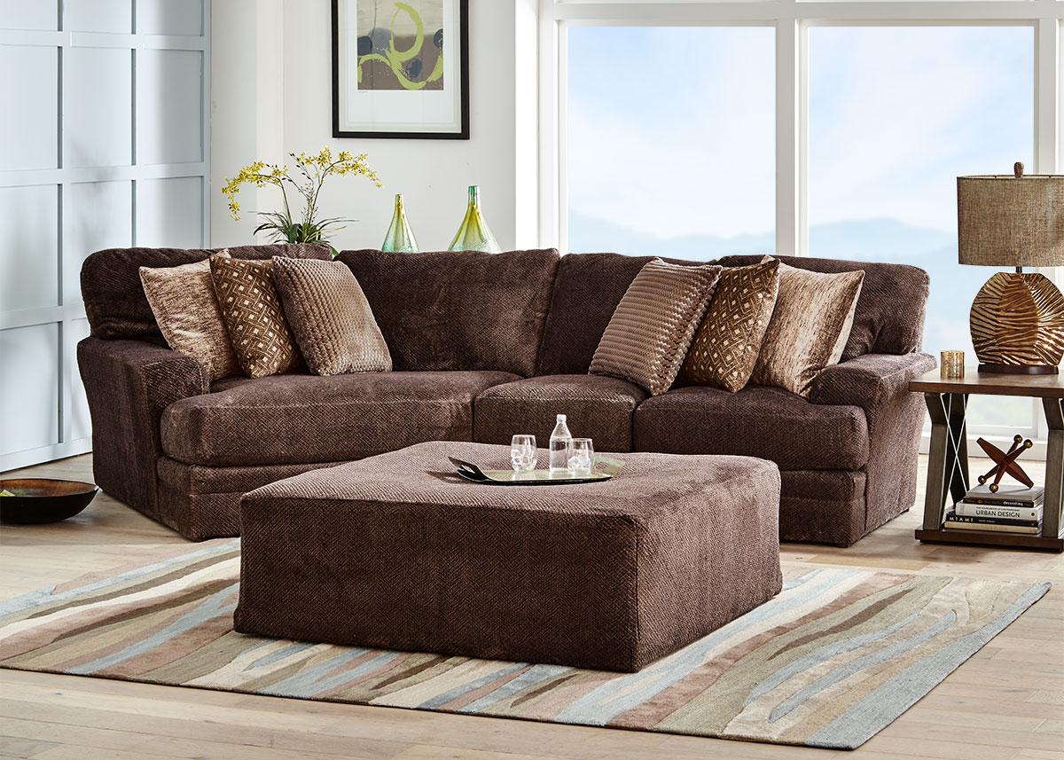 Durablend chocolate deals 2 piece sectional