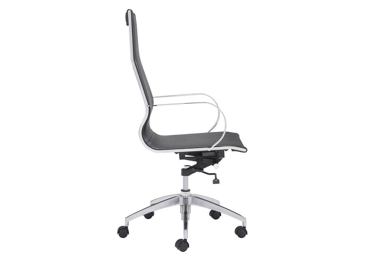 Glider Black Hi Back Office Chair