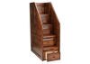 Catalina Chestnut 6 Pc. Full Bunk Bedroom with Storage Staircase