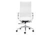Glider White Hi Back Office Chair