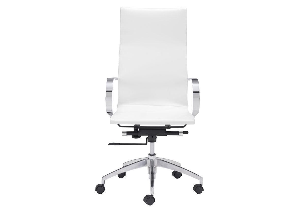 Glider White Hi Back Office Chair