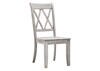 White Double X Back Side Chair White
