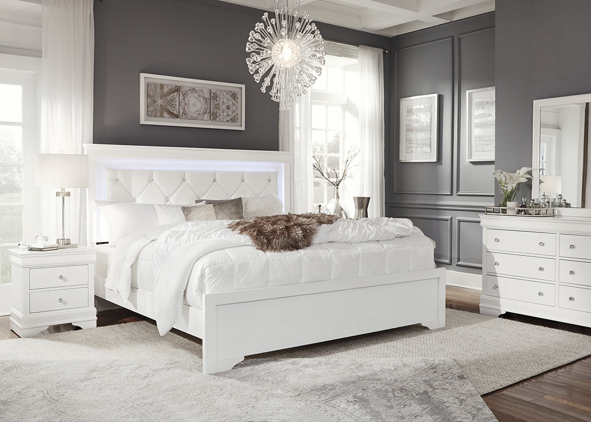 Bedroom sets on sale white full