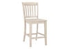 White Spindle 24&quot; Cntr Chair White