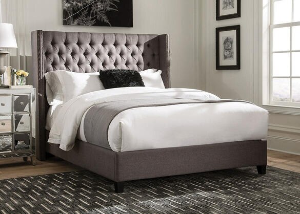 Benicia Gray Queen Bed by Scott Living