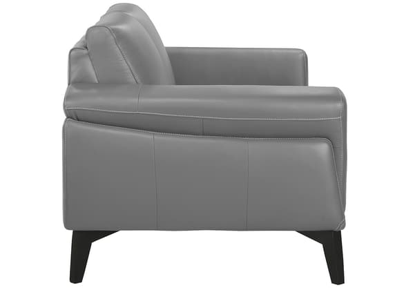 Arezzo Gray 2 Pc. Leather Living Room The RoomPlace