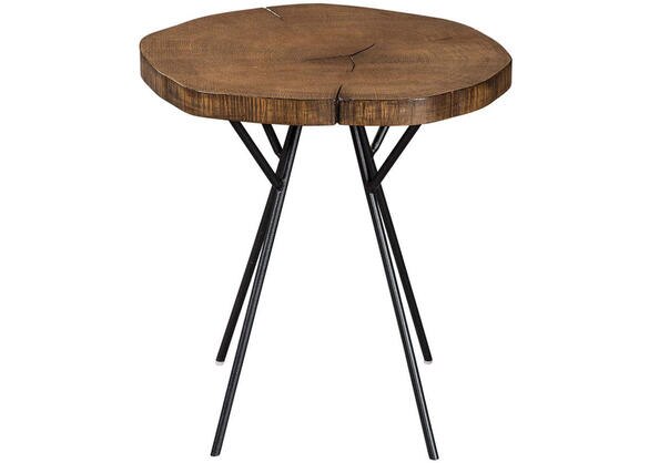 Rustic Brown Tree Trunk Accent Table The Roomplace