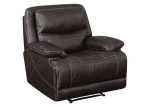 Rover Leather Power Recliner w/Power Headrest