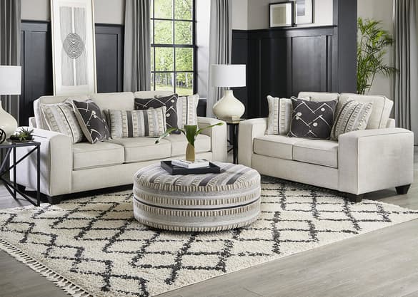 Beige sofa and loveseat discount