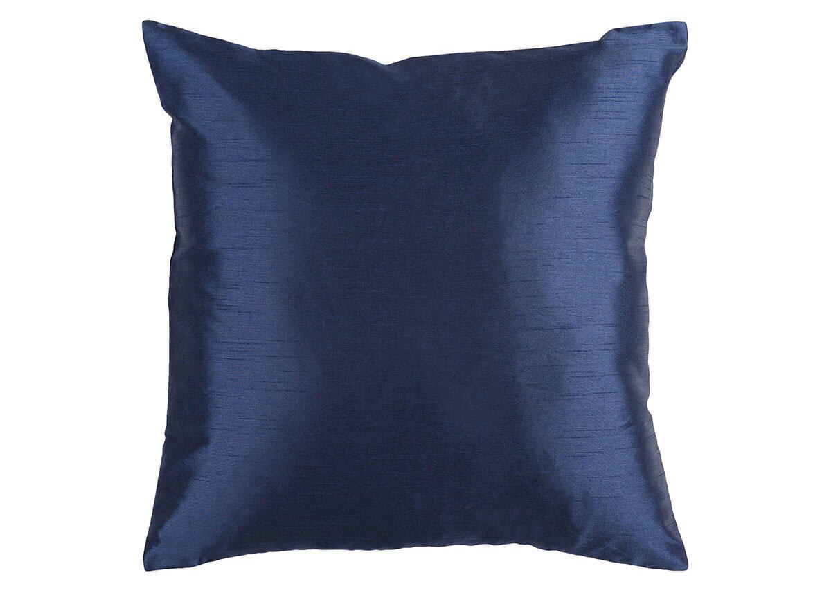 Solid Luxe Throw Pillow Navy
