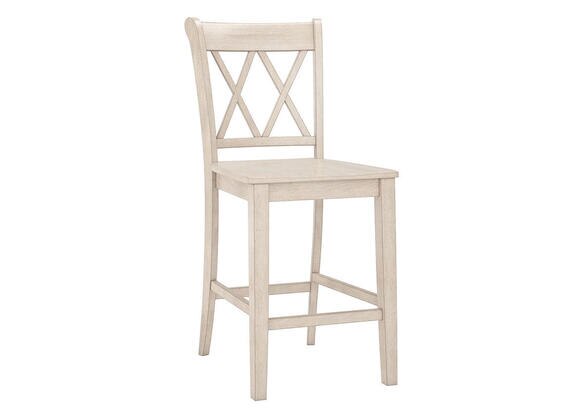 White X Back 24&quot; Cntr Ht Chair White