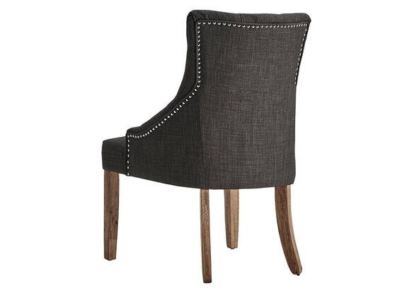 Dark Gray Tufted Dining Chair Gray