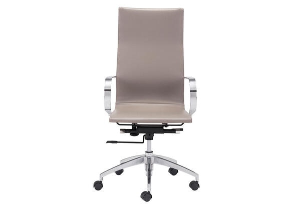 Glider Taupe Hi Back Office Chair