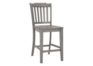 Gray Spindle 24&quot; Cntr Ht Chair Gray