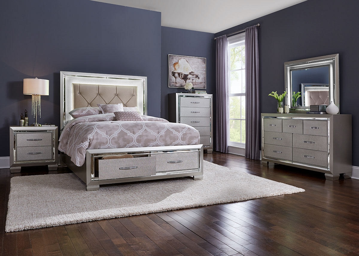 Bari King Bedroom Set 8 Piece The Roomplace The Roomplace