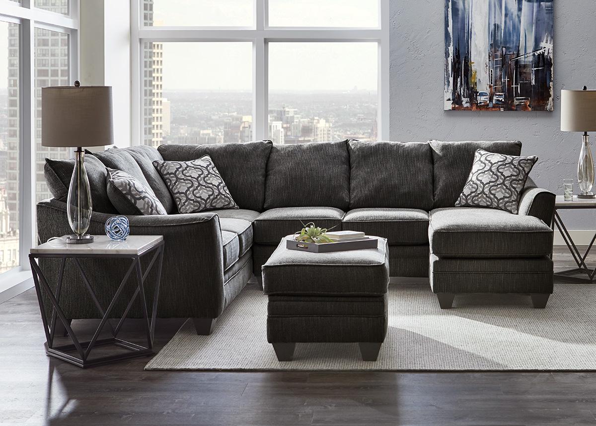 Gray sectional sofa on sale with chaise