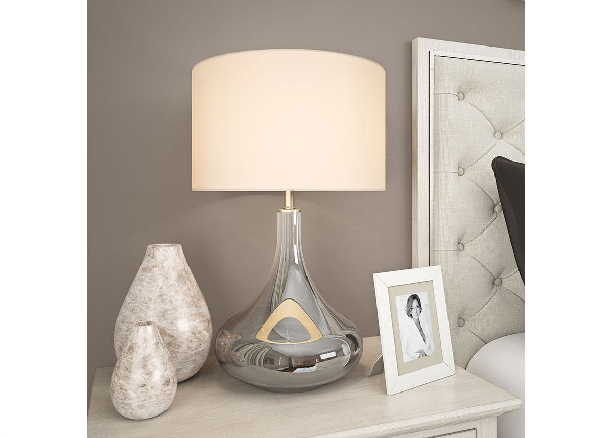 Mirabella Table Lamp Silver The RoomPlace