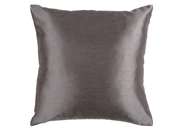 Solid Luxe Throw Pillow Gray