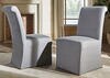 Richland Rolled Back Dining Chair w/Gray Slipcover