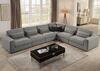 Enoki Gray 6 Pc. Sectional - The RoomPlace