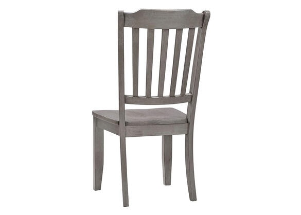 Gray Spindle Back Side Chair Gray