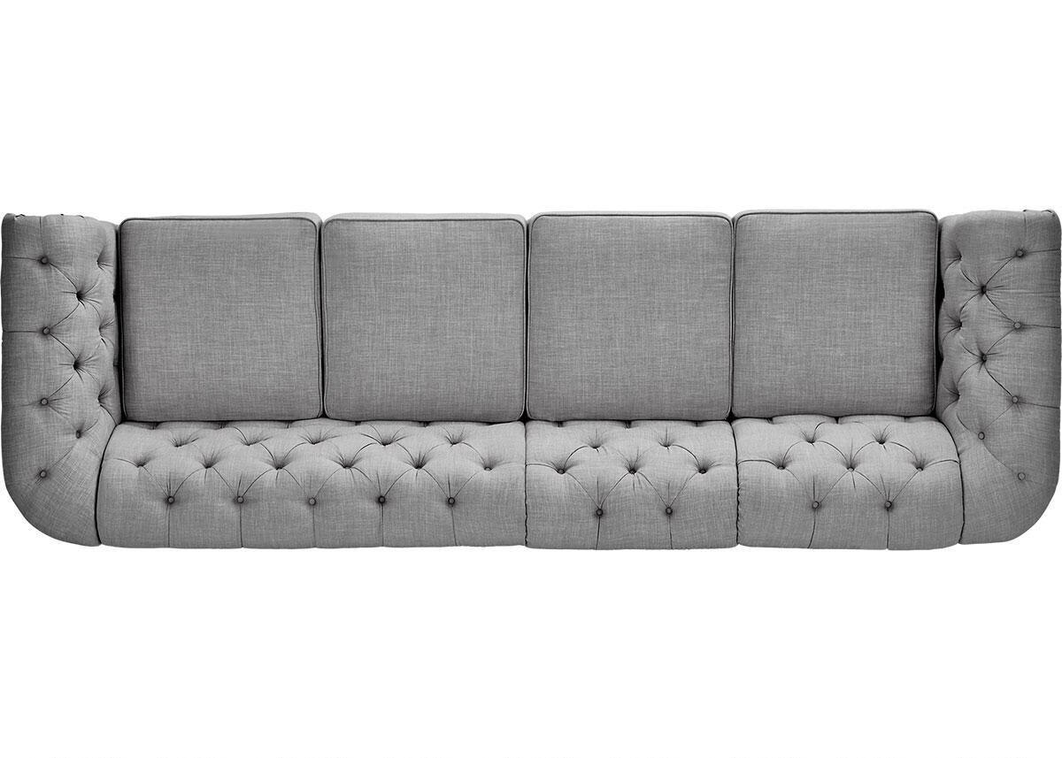 Barrington Gray Linen Extra Wide Sofa