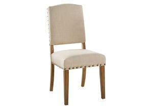 Nailhead Chair Beige Richland